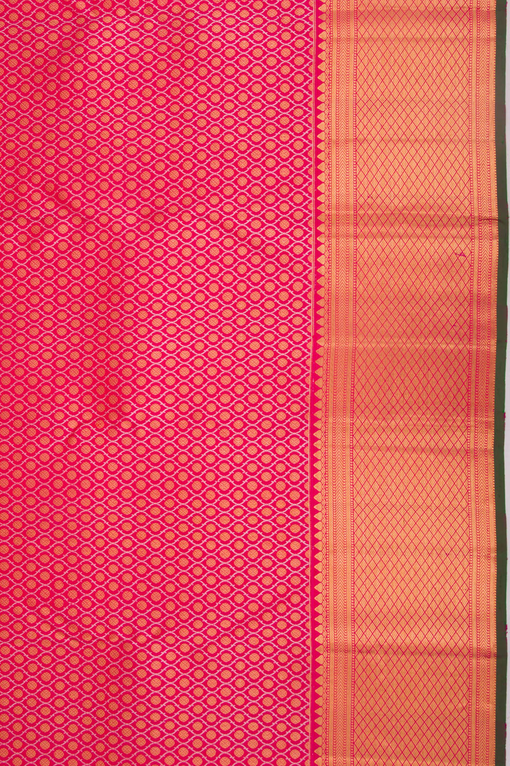 Kanchipuram Silk Brocade Pink Saree