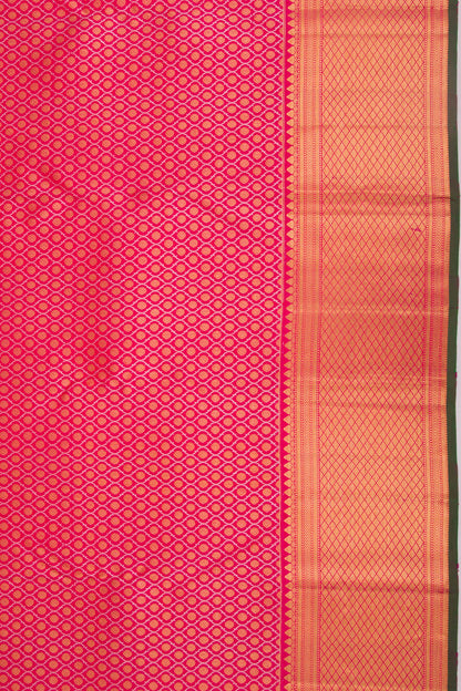 Kanchipuram Silk Brocade Pink Saree