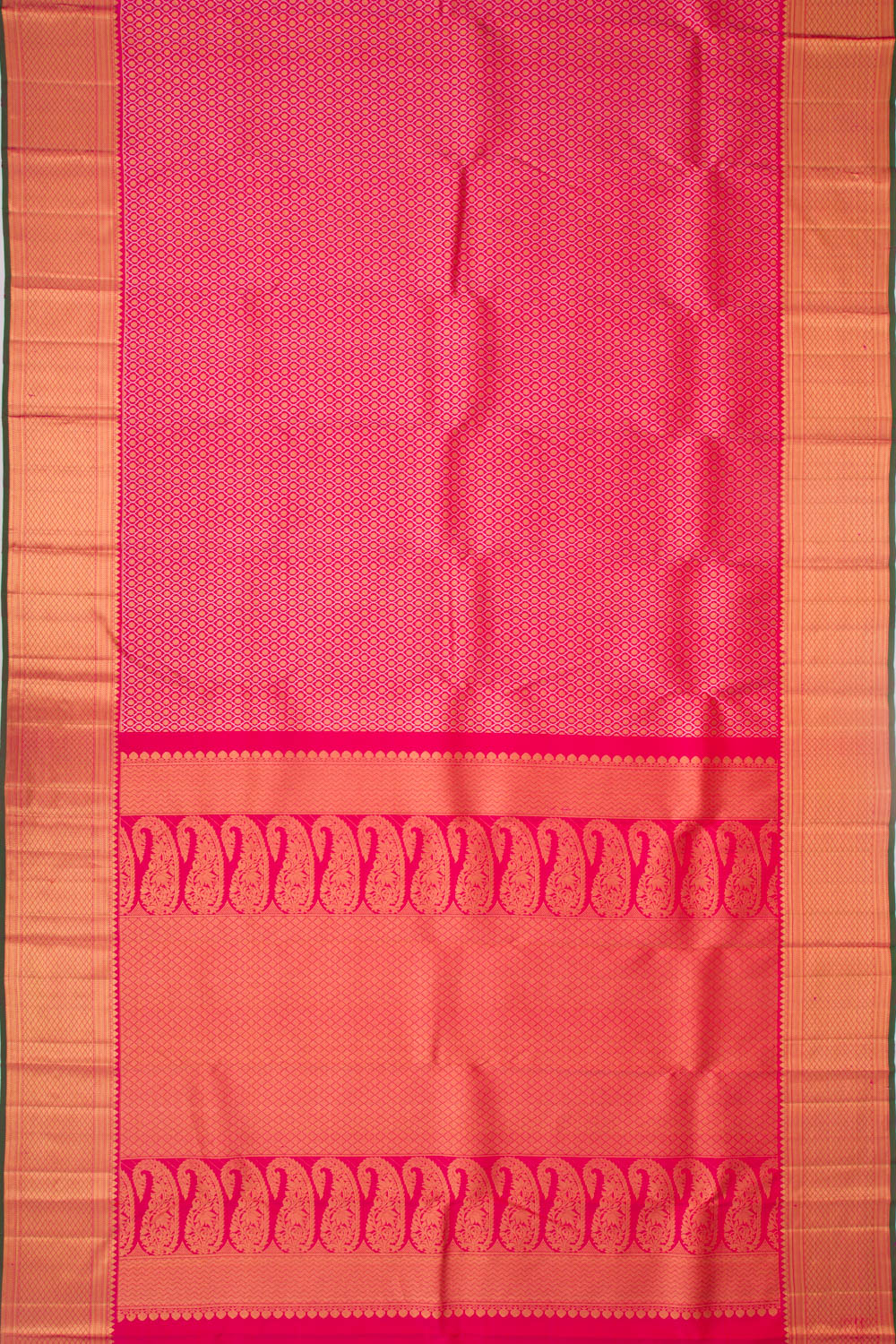 Kanchipuram Silk Brocade Pink Saree