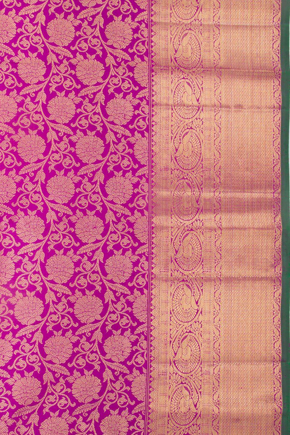 Kanchipuram Silk Jaal Purple Saree