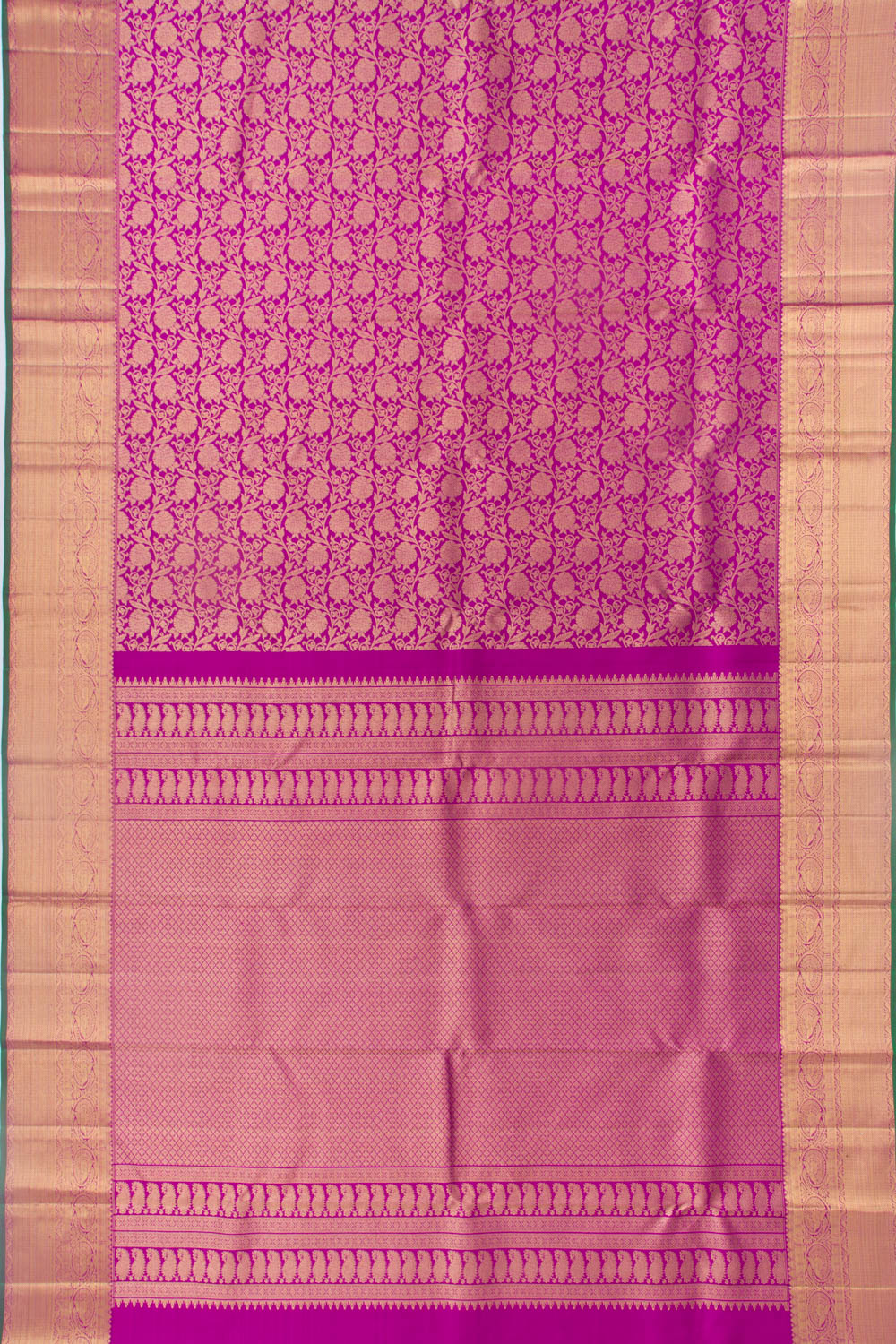 Kanchipuram Silk Jaal Purple Saree