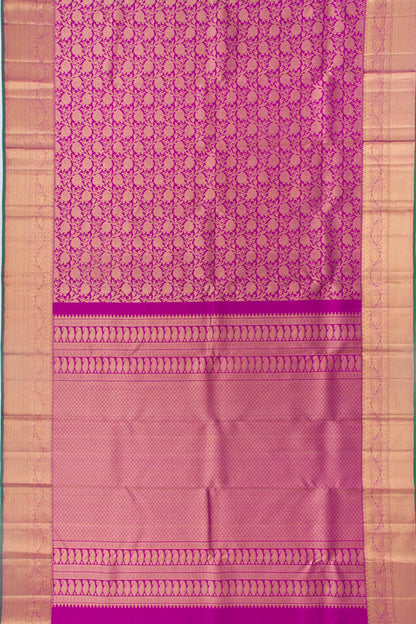 Kanchipuram Silk Jaal Purple Saree