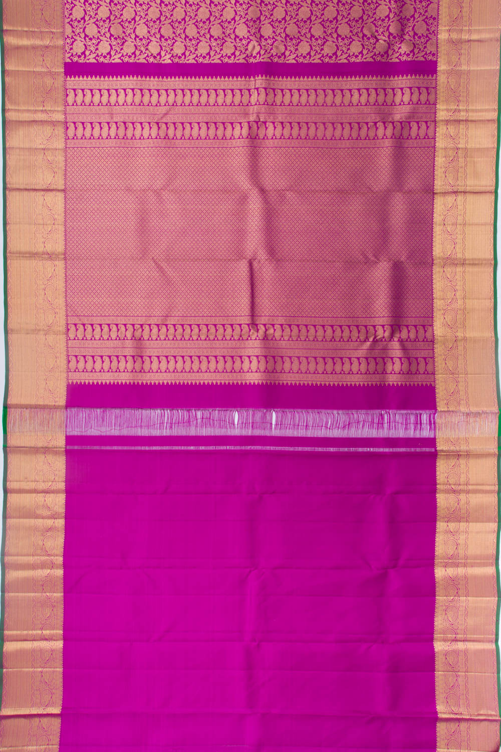 Kanchipuram Silk Jaal Purple Saree