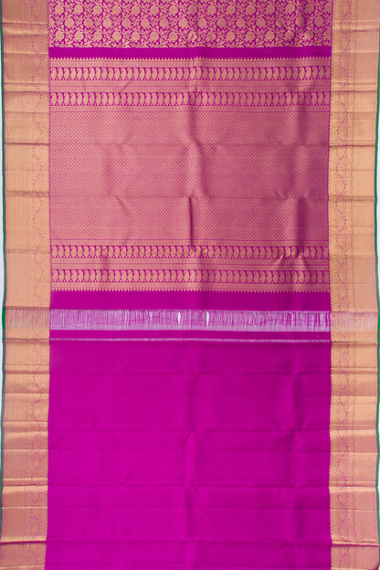 Kanchipuram Silk Jaal Purple Saree