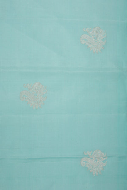 Kanchipuram Silk Butta Sky Blue Saree