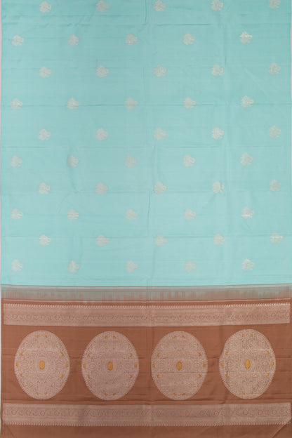 Kanchipuram Silk Butta Sky Blue Saree
