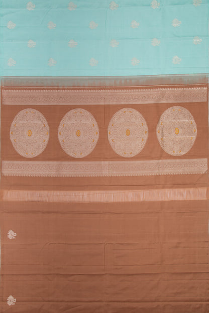 Kanchipuram Silk Butta Sky Blue Saree