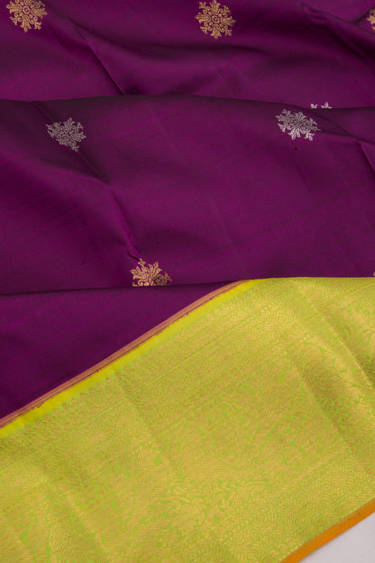 Kanchipuram Silk Butta Purple Saree