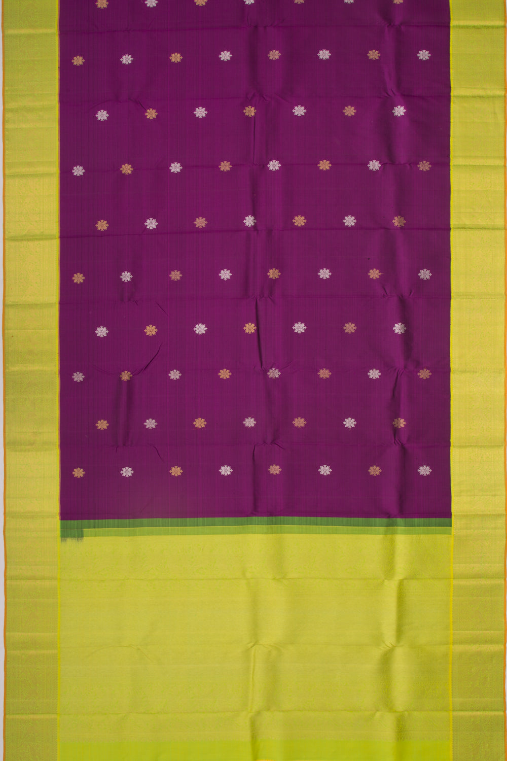 Kanchipuram Silk Butta Purple Saree