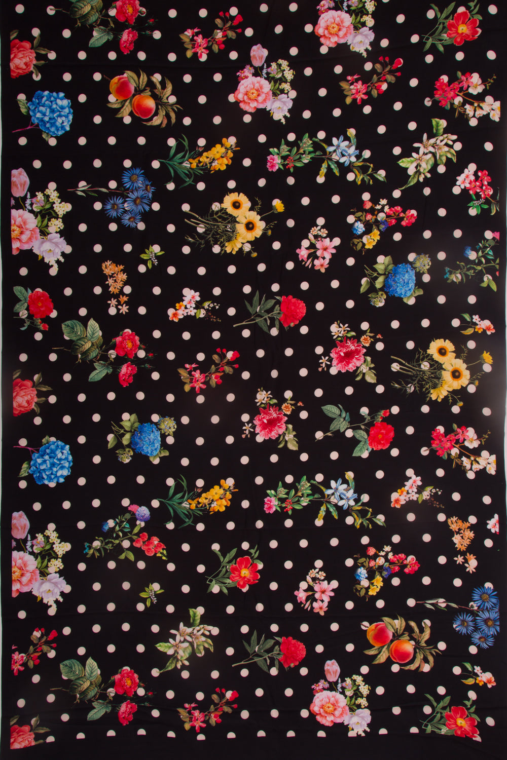 Georgette Floral Printed Black Saree