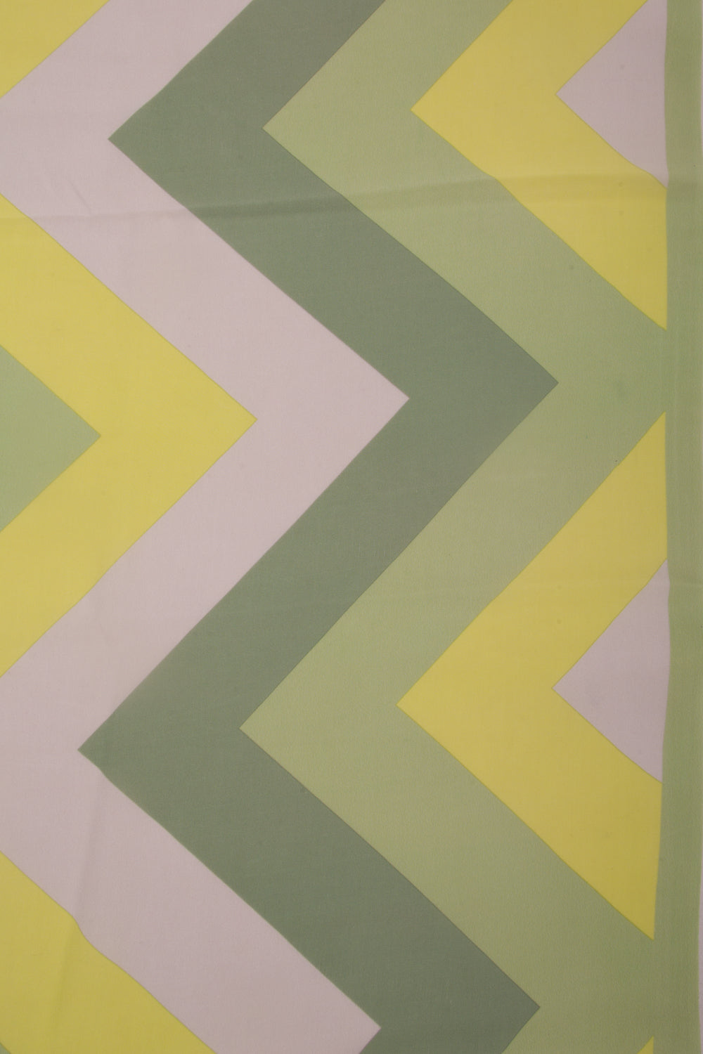 Georgette Chevron Printed Green Saree