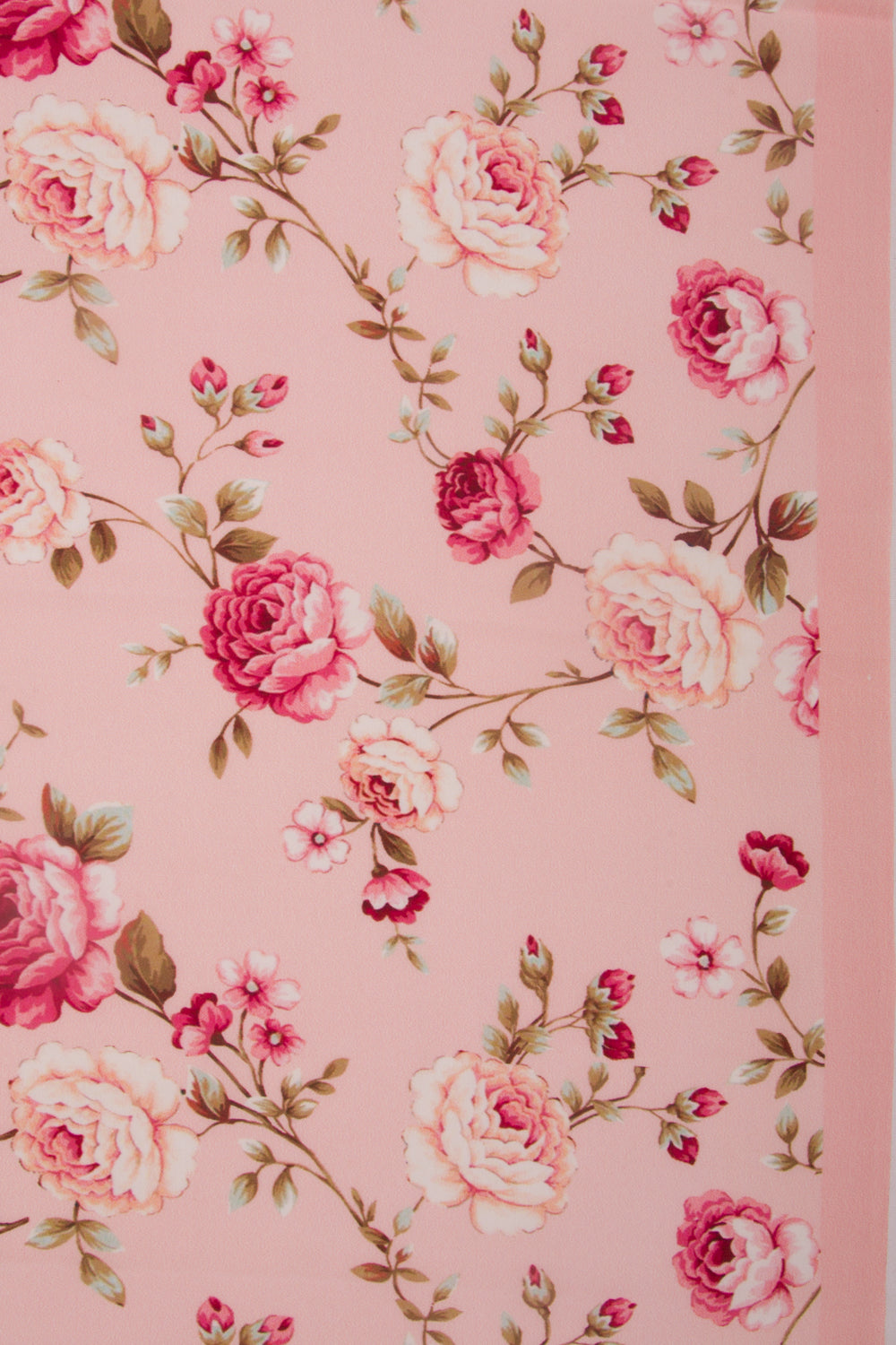Georgette Floral Printed Pink Saree
