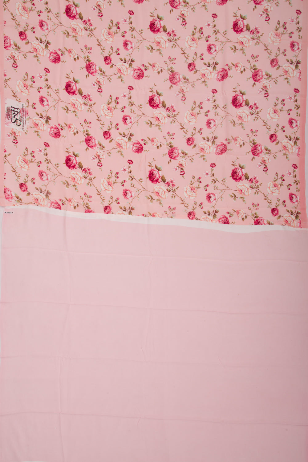 Georgette Floral Printed Pink Saree