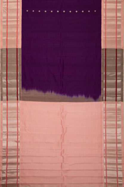 Gadwal Silk Butta Purple Saree