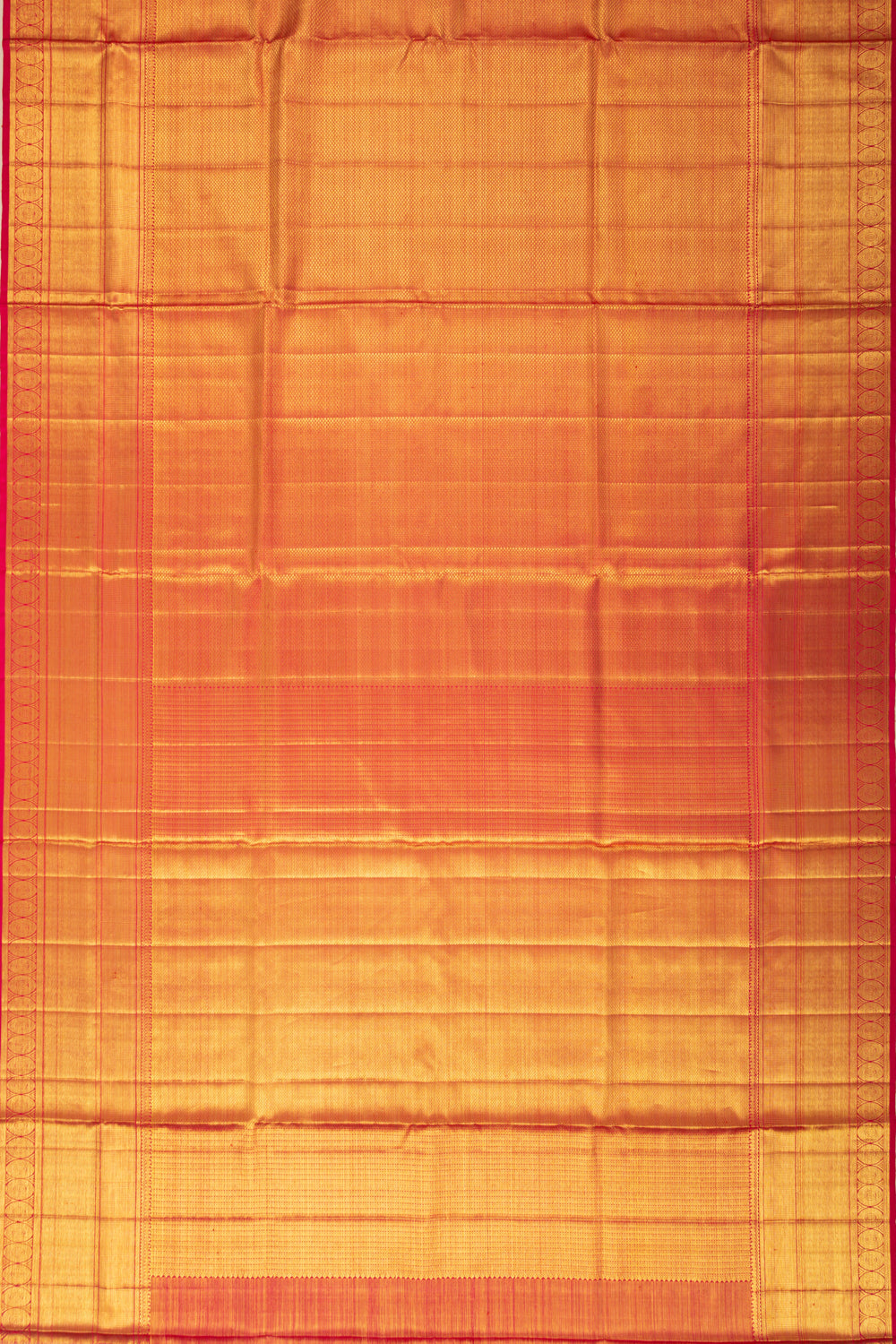 Kanchipuram Silk Tissue Brocade Red Saree