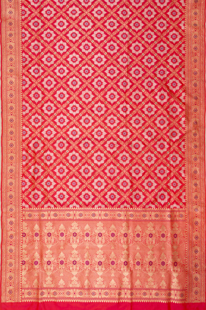 Banarasi Silk Brocade Red Saree