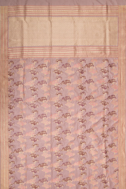 Banarasi Silk Jaal Lilac Saree