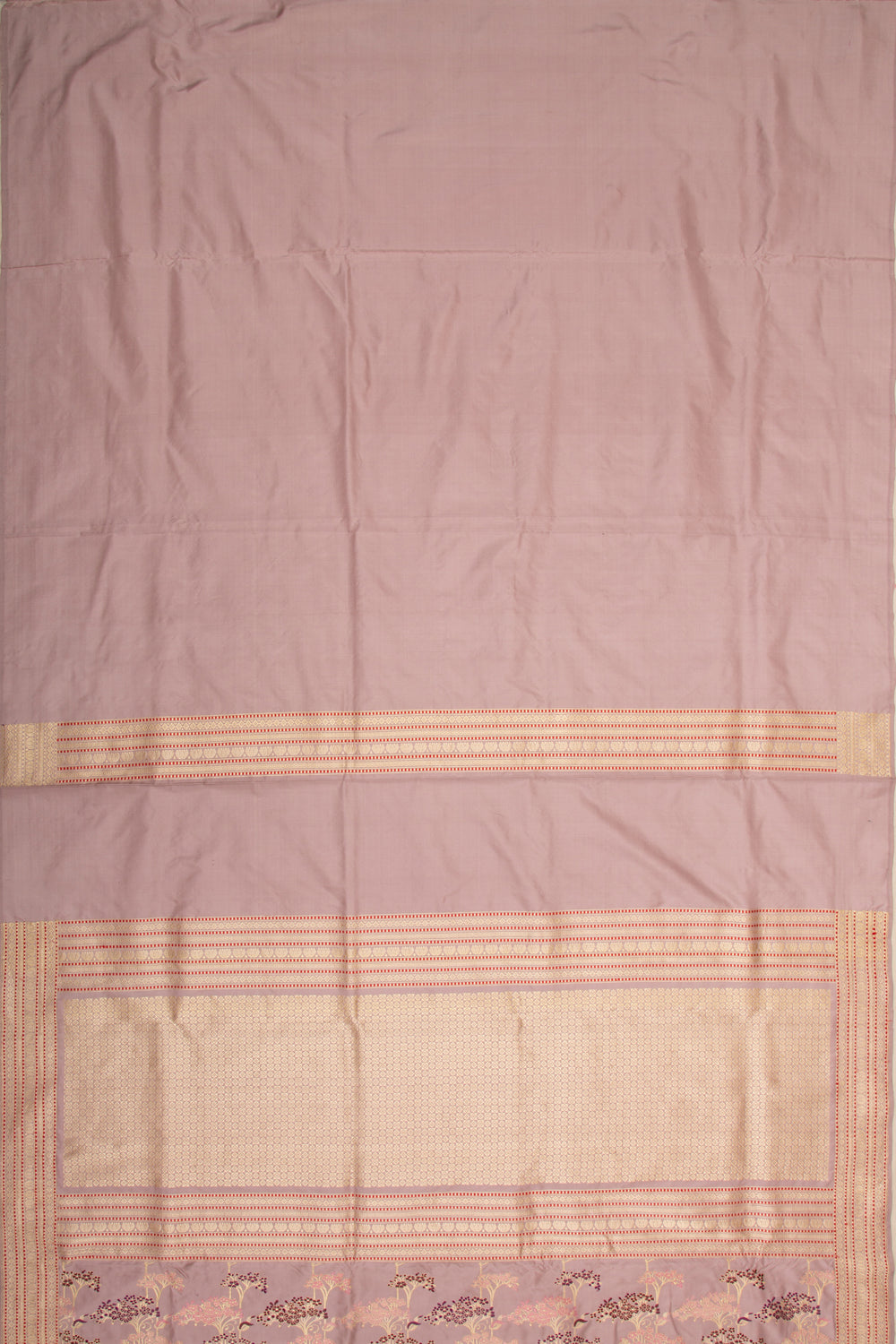Banarasi Silk Jaal Lilac Saree