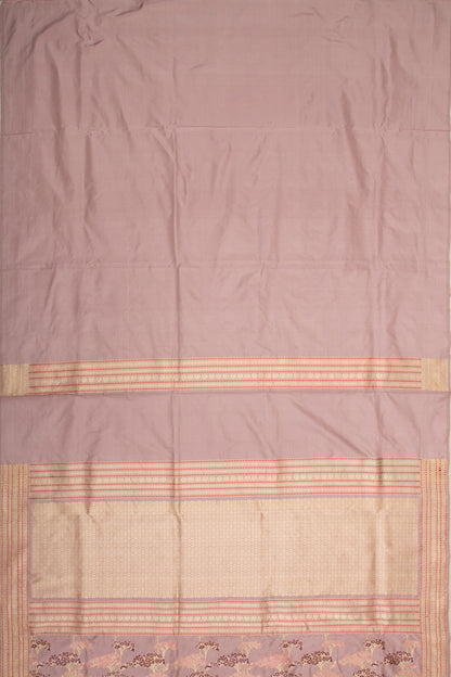 Banarasi Silk Jaal Lilac Saree