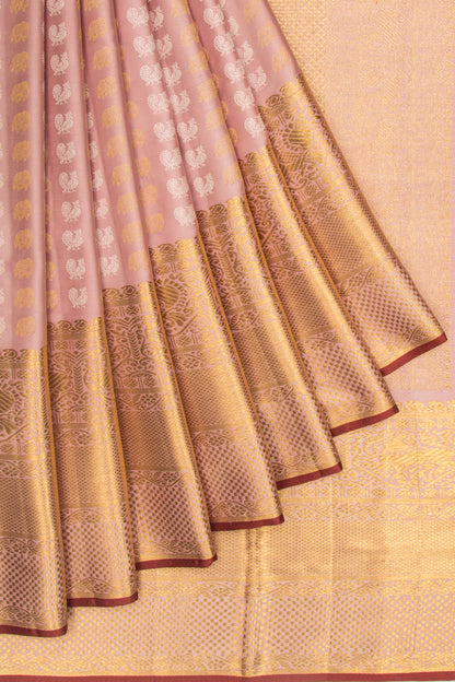 Kanchipuram Silk Butta Baby Pink Saree
