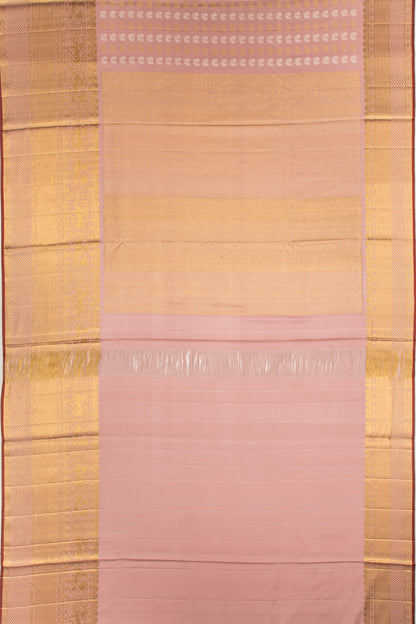 Kanchipuram Silk Butta Baby Pink Saree-Not Allowed Online