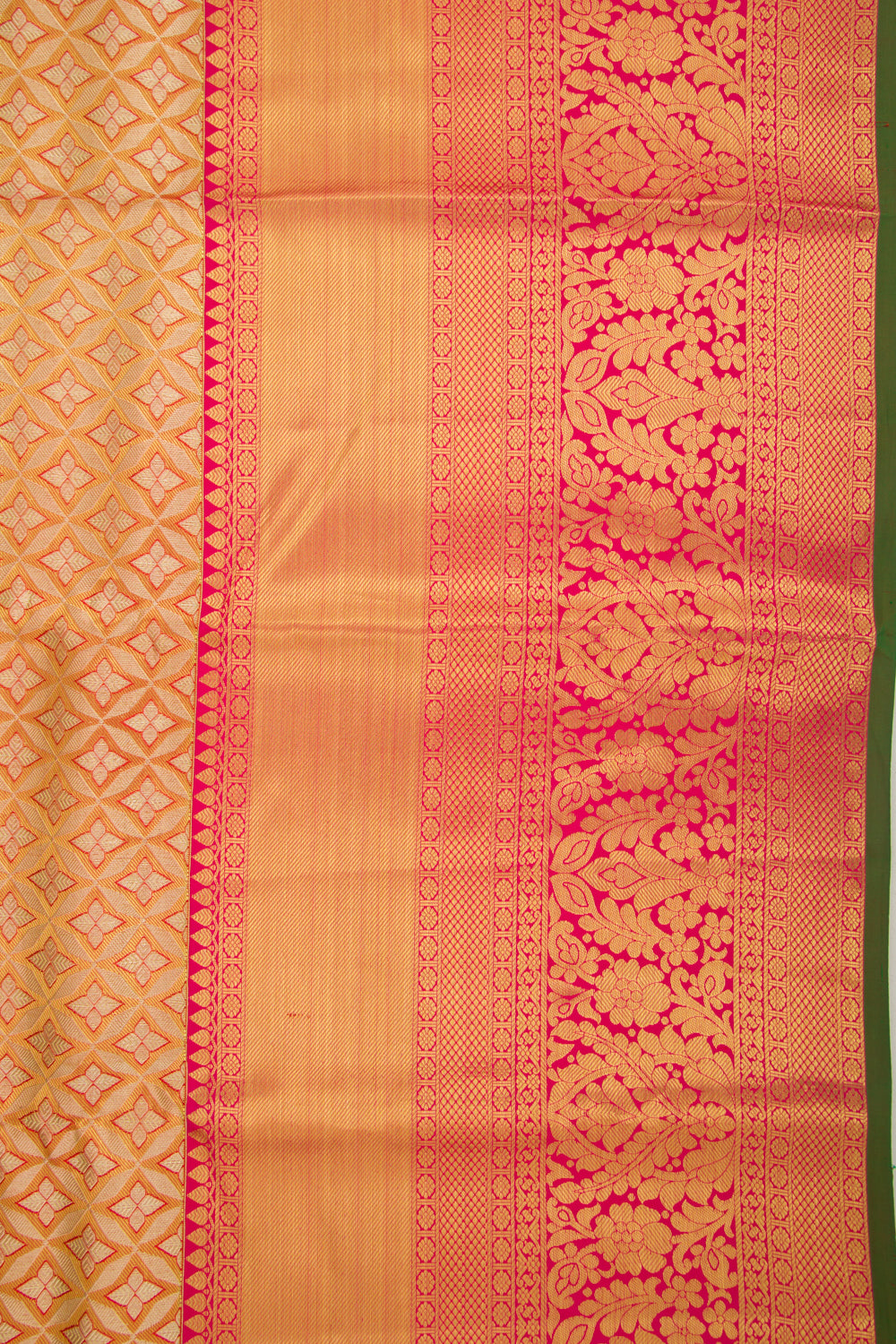 Taranga Kanchi Silk Brocade Gold Saree