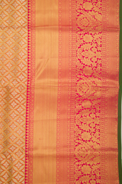 Taranga Kanchi Silk Brocade Gold Saree