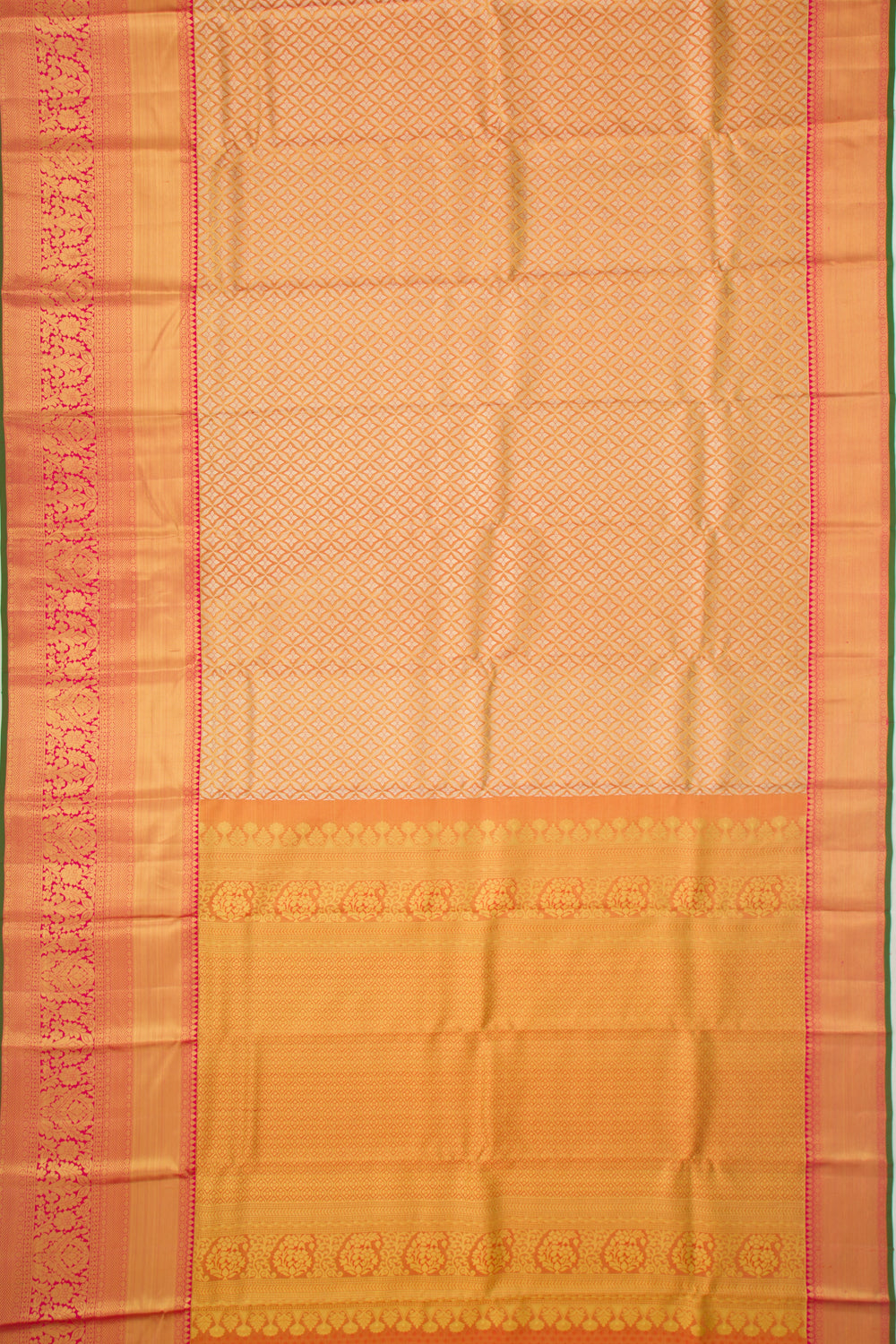 Taranga Kanchi Silk Brocade Gold Saree