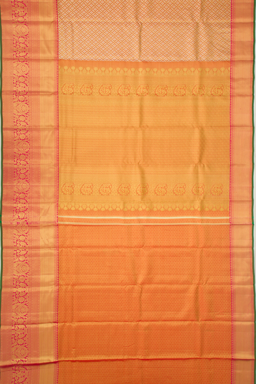 Taranga Kanchi Silk Brocade Gold Saree