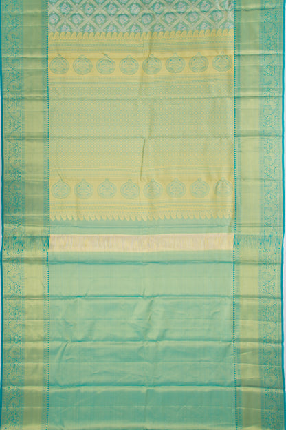 Taranga Kanchi Silk Tissue Brocade Sea Green Saree