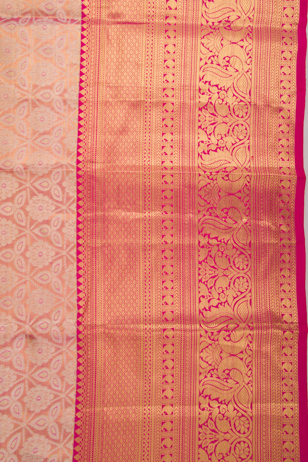 Taranga Kanchi Silk Tissue Brocade Pink Saree