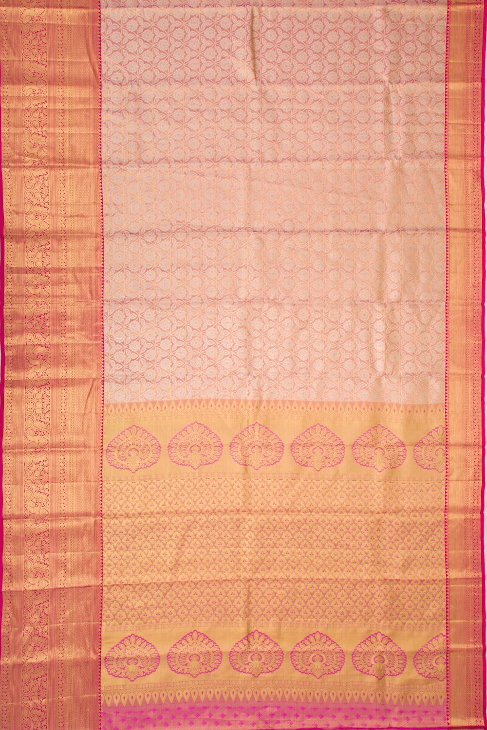 Taranga Kanchi Silk Tissue Brocade Pink Saree