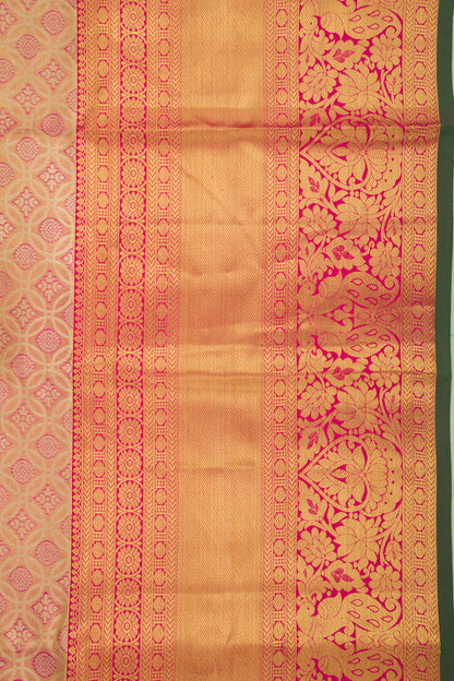 Taranga Kanchi Silk Tissue Brocade Pink Saree