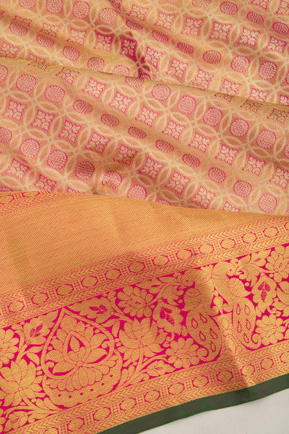 Taranga Kanchi Silk Tissue Brocade Pink Saree