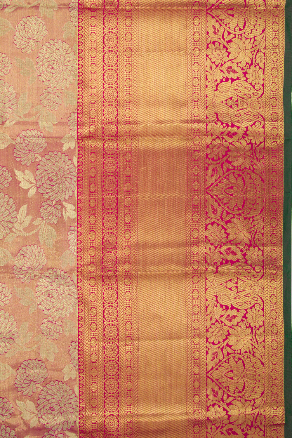 Taranga Kanchi Silk Tissue Jaal Pink Saree