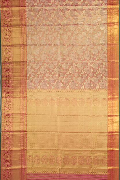 Taranga Kanchi Silk Tissue Jaal Pink Saree