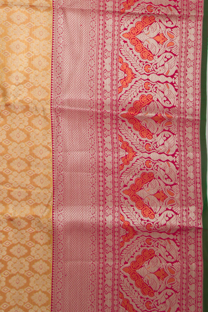 Taranga Kanchi Silk Tissue Brocade Gold Saree