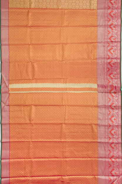 Taranga Kanchi Silk Tissue Brocade Gold Saree