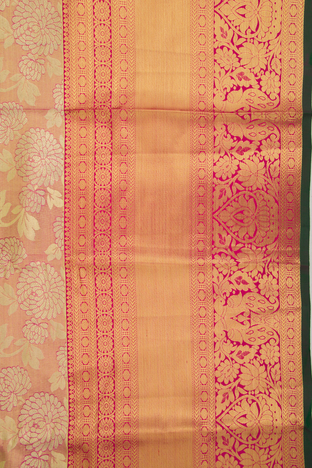 Taranga Kanchi Silk Tissue Jaal Pink Saree