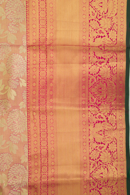 Taranga Kanchi Silk Tissue Jaal Pink Saree