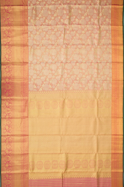 Taranga Kanchi Silk Tissue Jaal Pink Saree