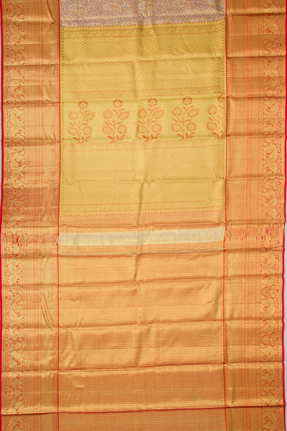 Taranga Kanchi Silk Tissue Brocade Gold Saree