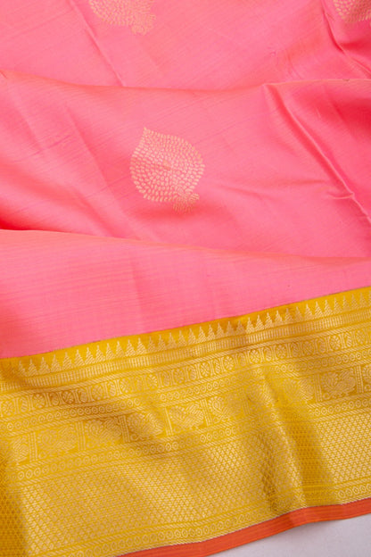 Kanchipuram Silk Butta Pink Saree