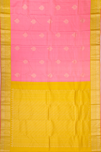 Kanchipuram Silk Butta Pink Saree