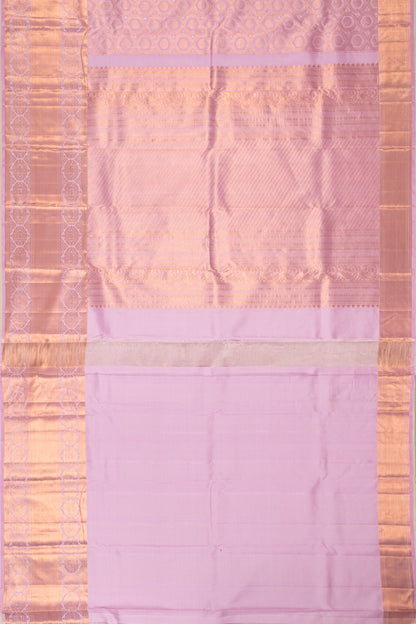 Kanchipuram Silk Brocade Pastel Pink Saree