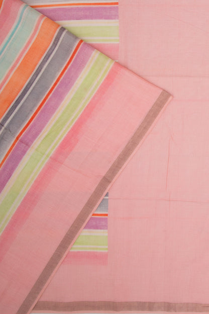 Mul Cotton Lines Multicolour Saree