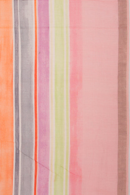 Mul Cotton Lines Multicolour Saree