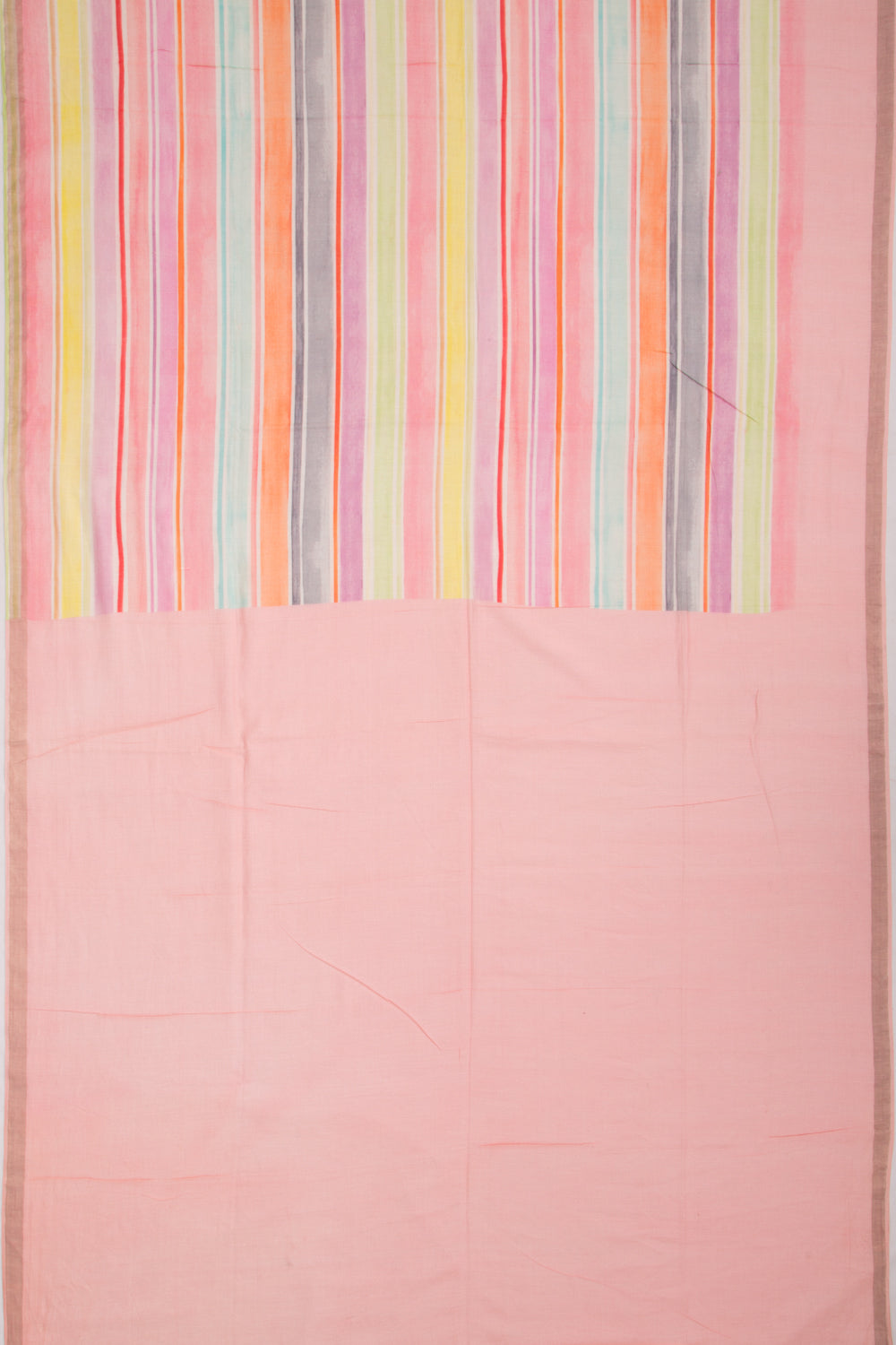 Mul Cotton Lines Multicolour Saree