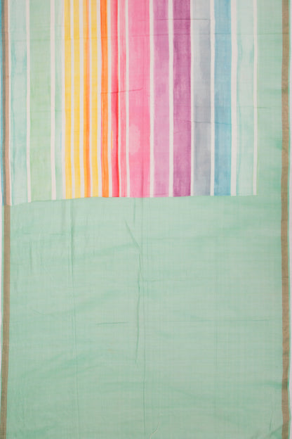Mul Cotton Lines Multicolour Saree