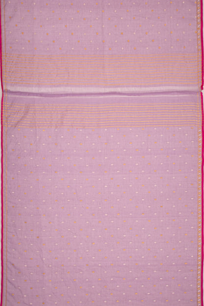 Banarasi Cotton Butta Lilac Saree